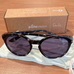 PELA VISION SULU BLACK TORTOISESHELL SUNGLASSES NIB SUSTAINABLE UNISEX ECO